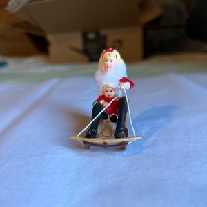 Hallmark Keepsake Ornament. Winter Fun with Barbie and Kelly.